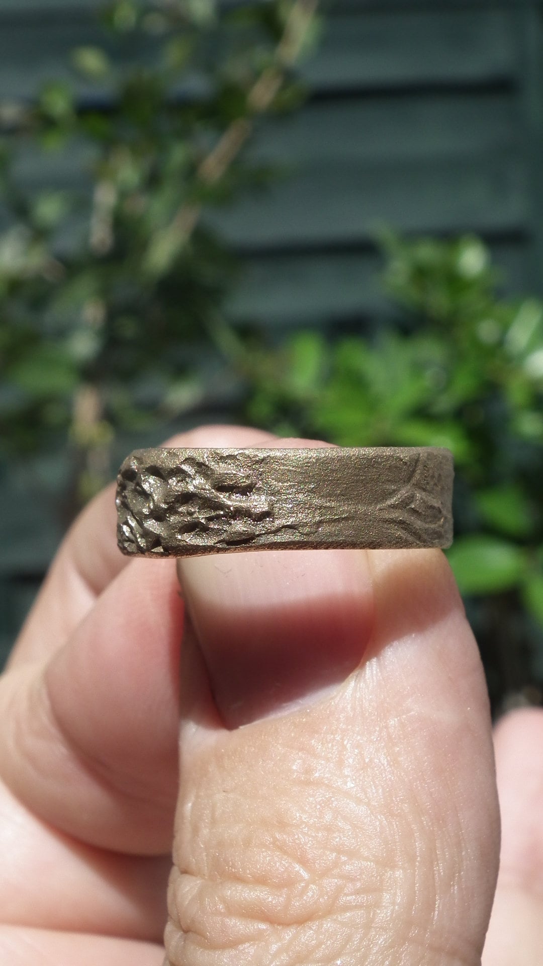 Handmade bronze ring