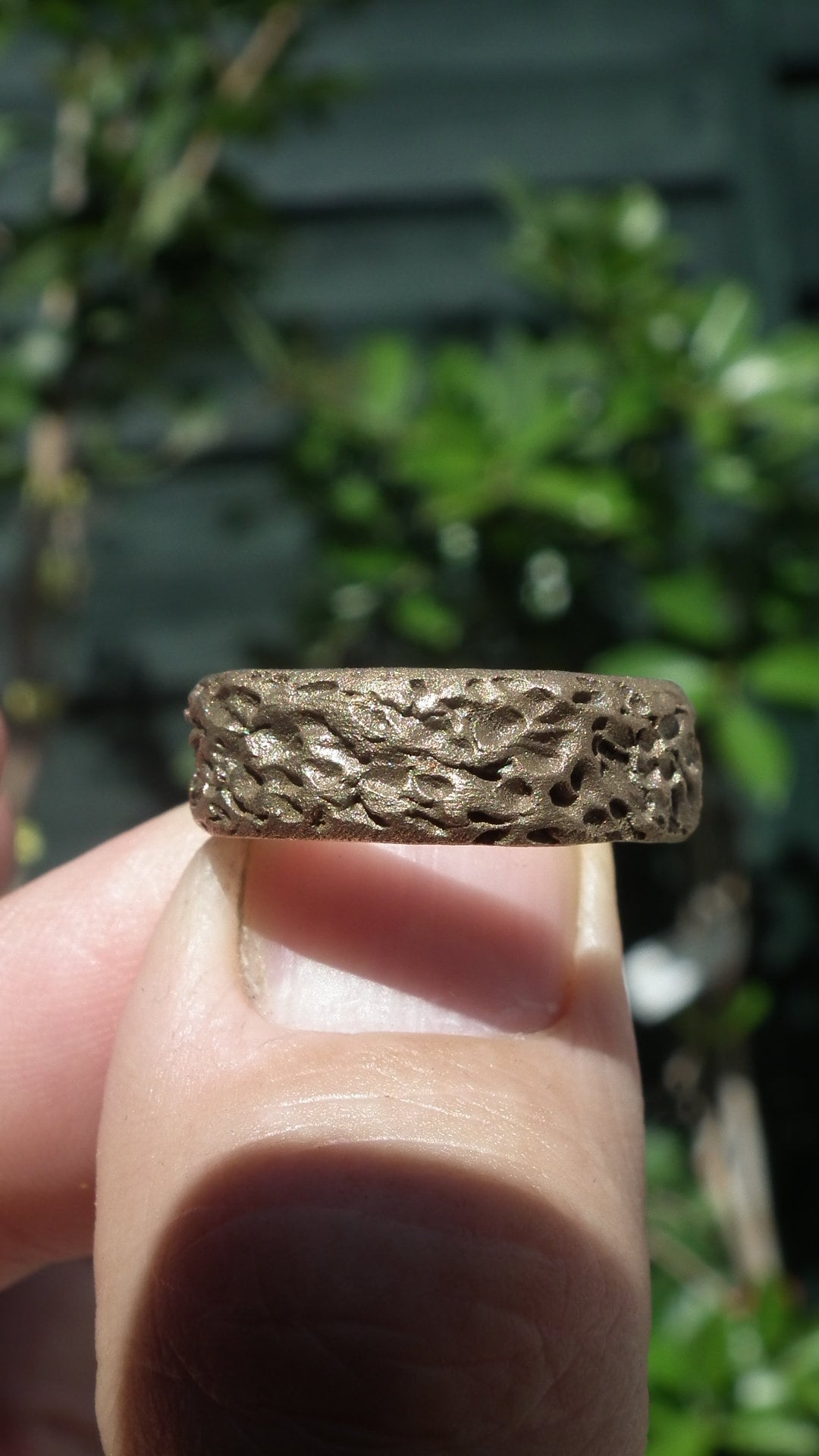 Handmade bronze ring