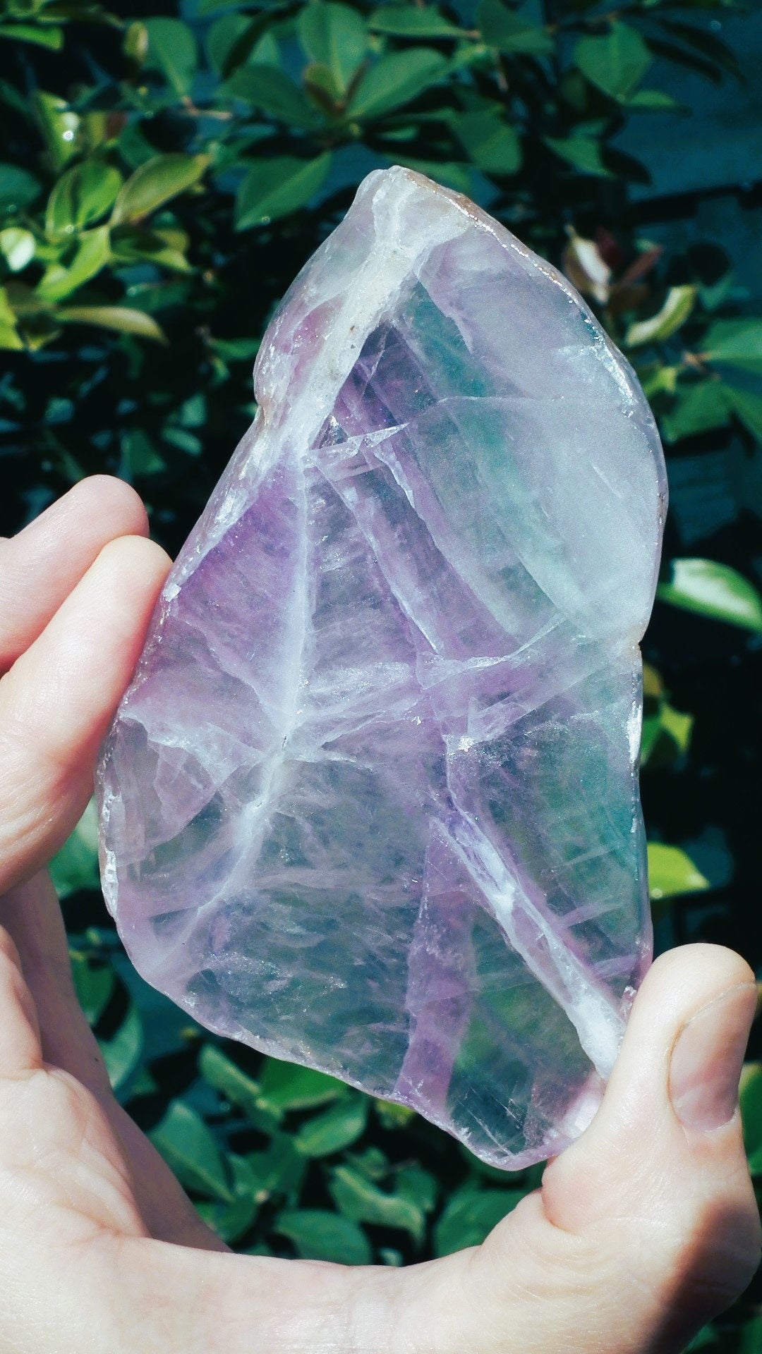 Rainbow Fluorite Slab