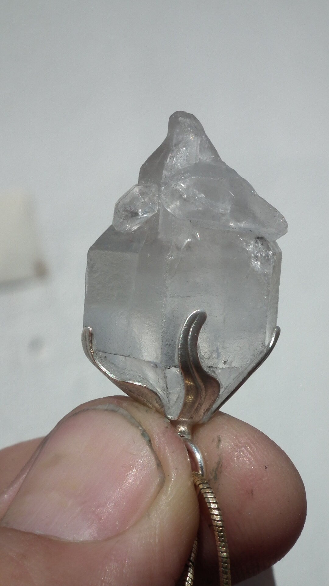 Herkimer diamond necklace // XXL Herkimer diamond necklace