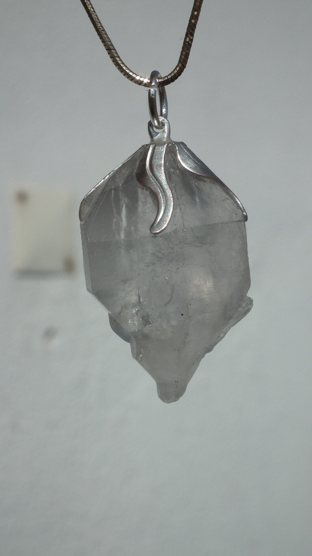 Herkimer diamond necklace // XXL Herkimer diamond necklace