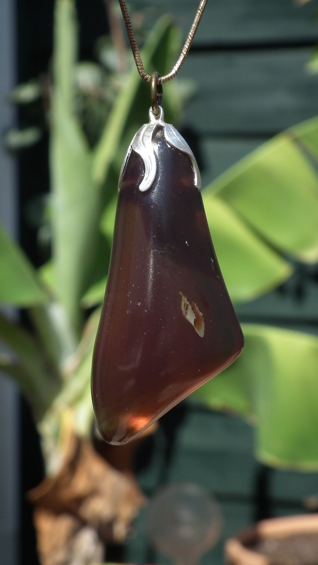 Big Sumatra amber pendant