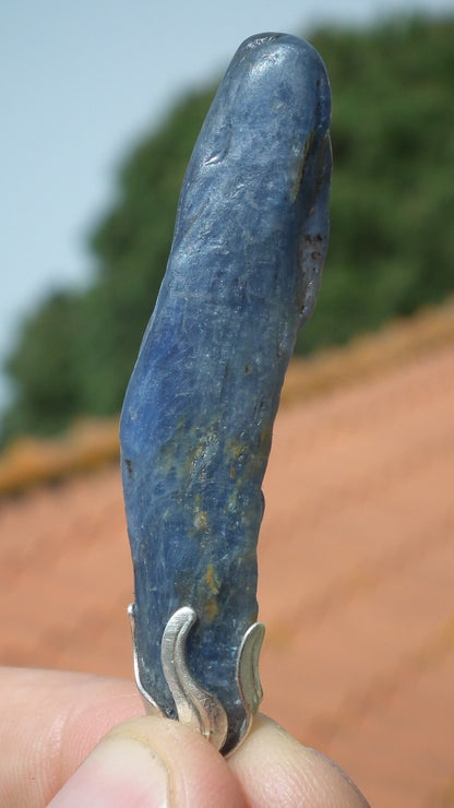 Blue kyanite pendant