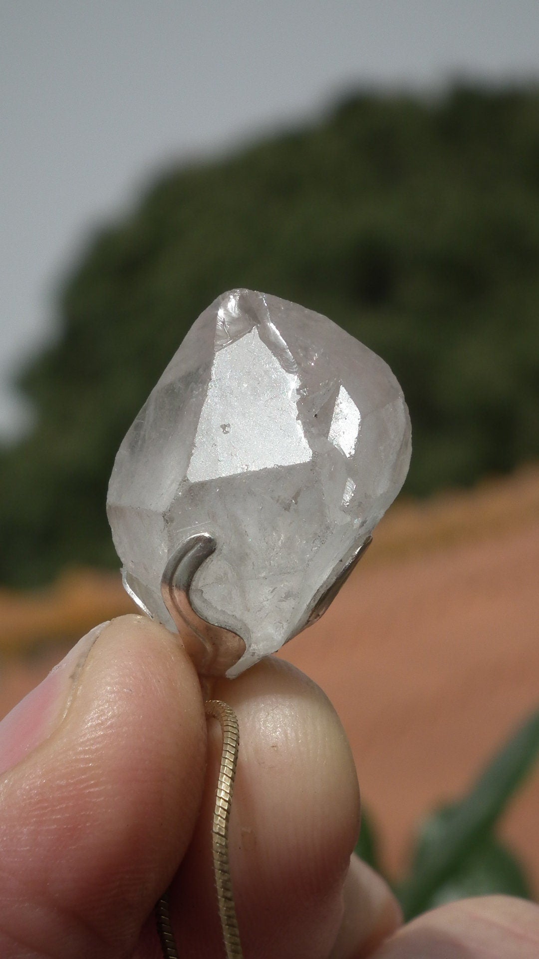 Herkimer diamond necklace