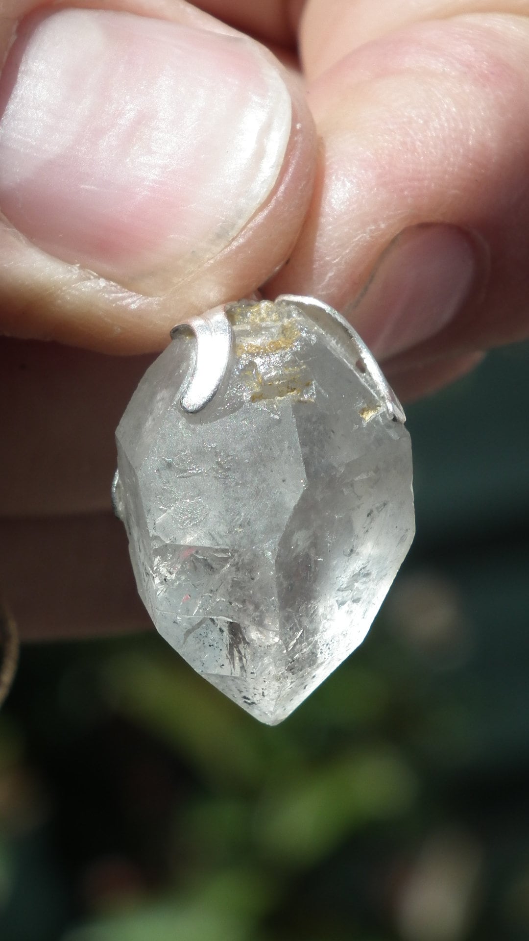 Herkimer diamond necklace // XXL Herkimer diamond necklace