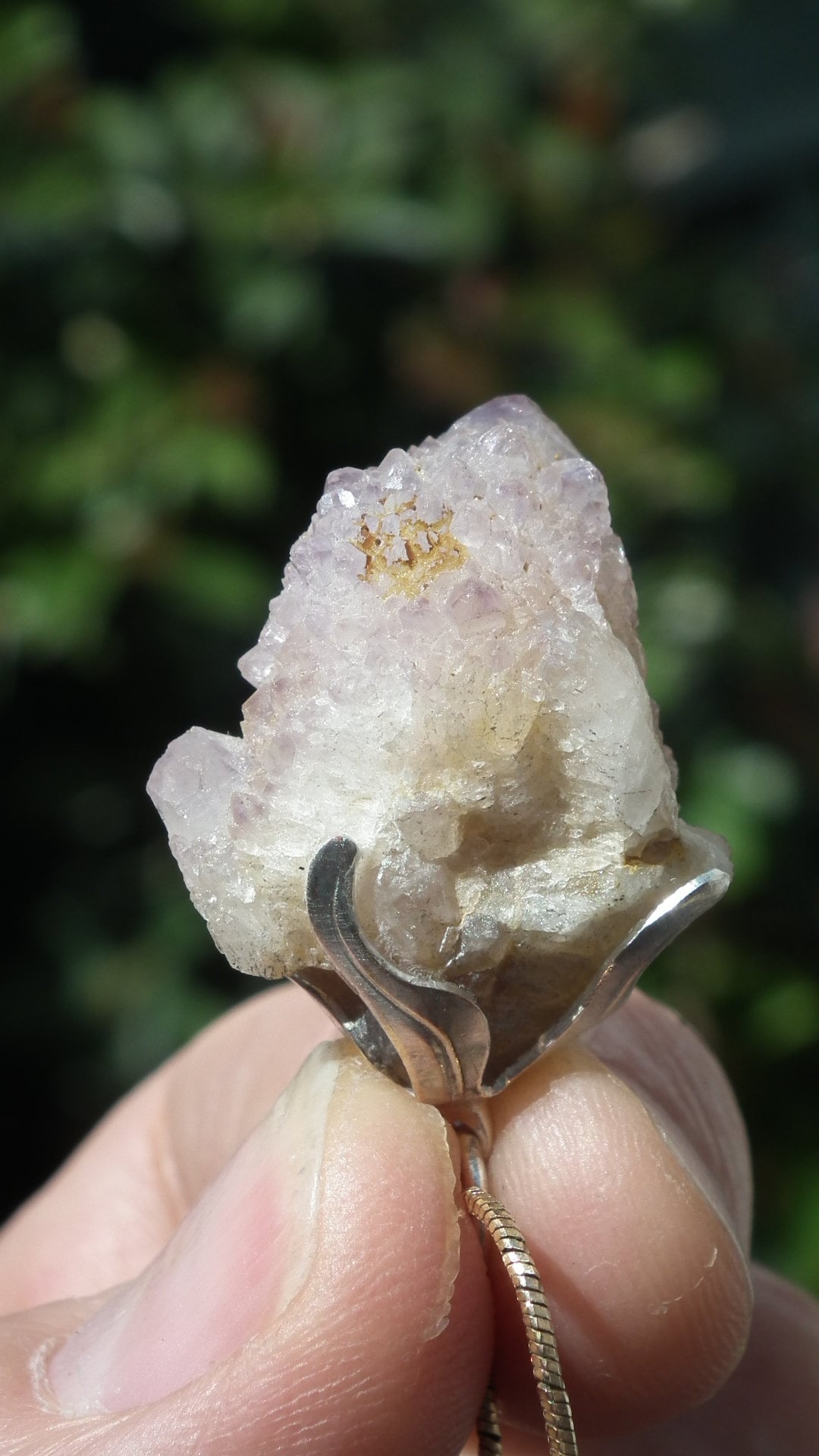 Spirit quartz Pendant / Cactus quarts/ Citrine / Limonite