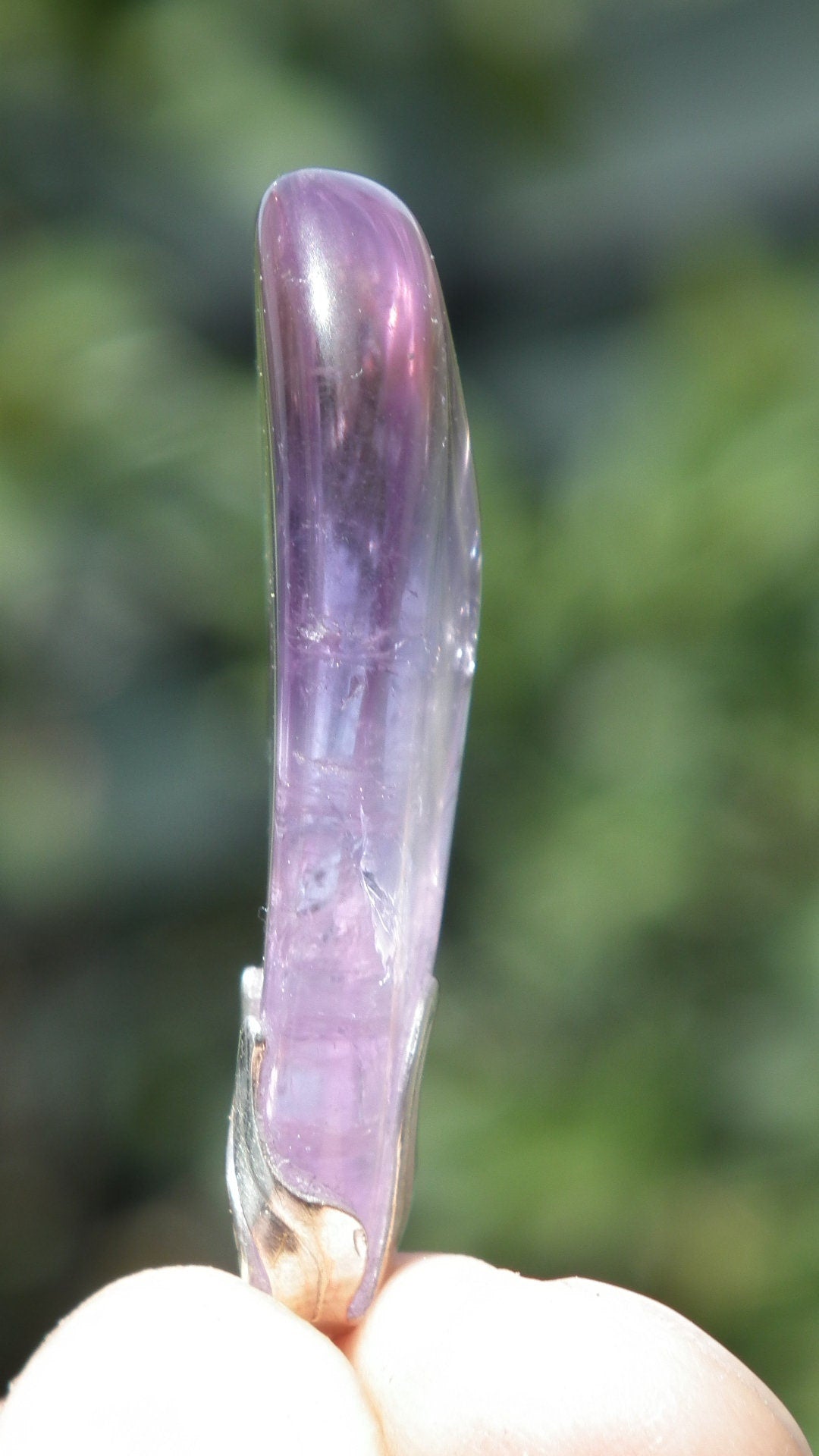 Ametrine necklace // Ametrine crystal // Ametrine pendant // with silver plated bail