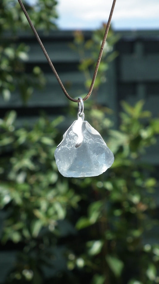 Celestite necklace / Celestite crystal / Blue celestite