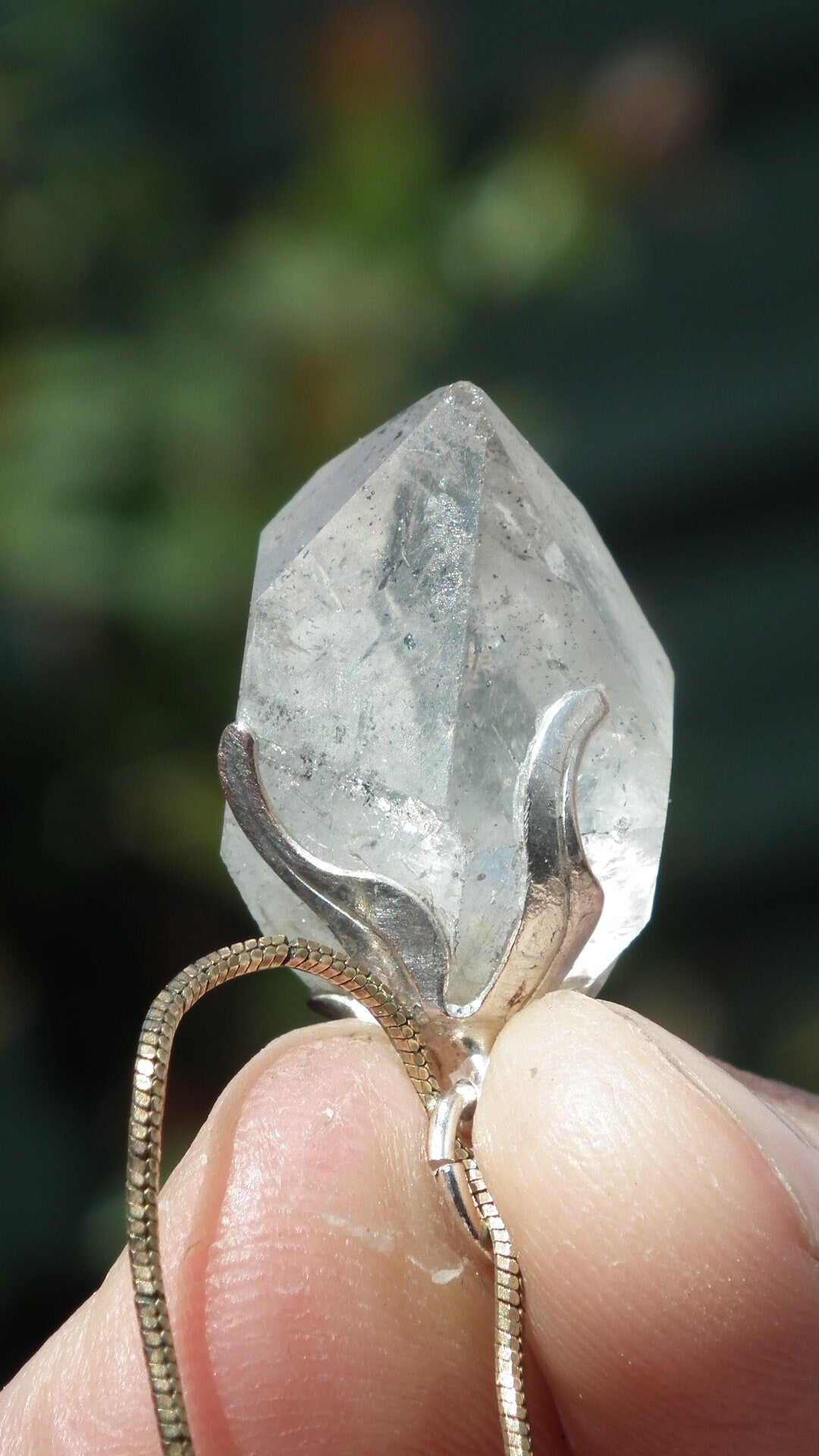 Herkimer diamond necklace // XXL Herkimer diamond necklace