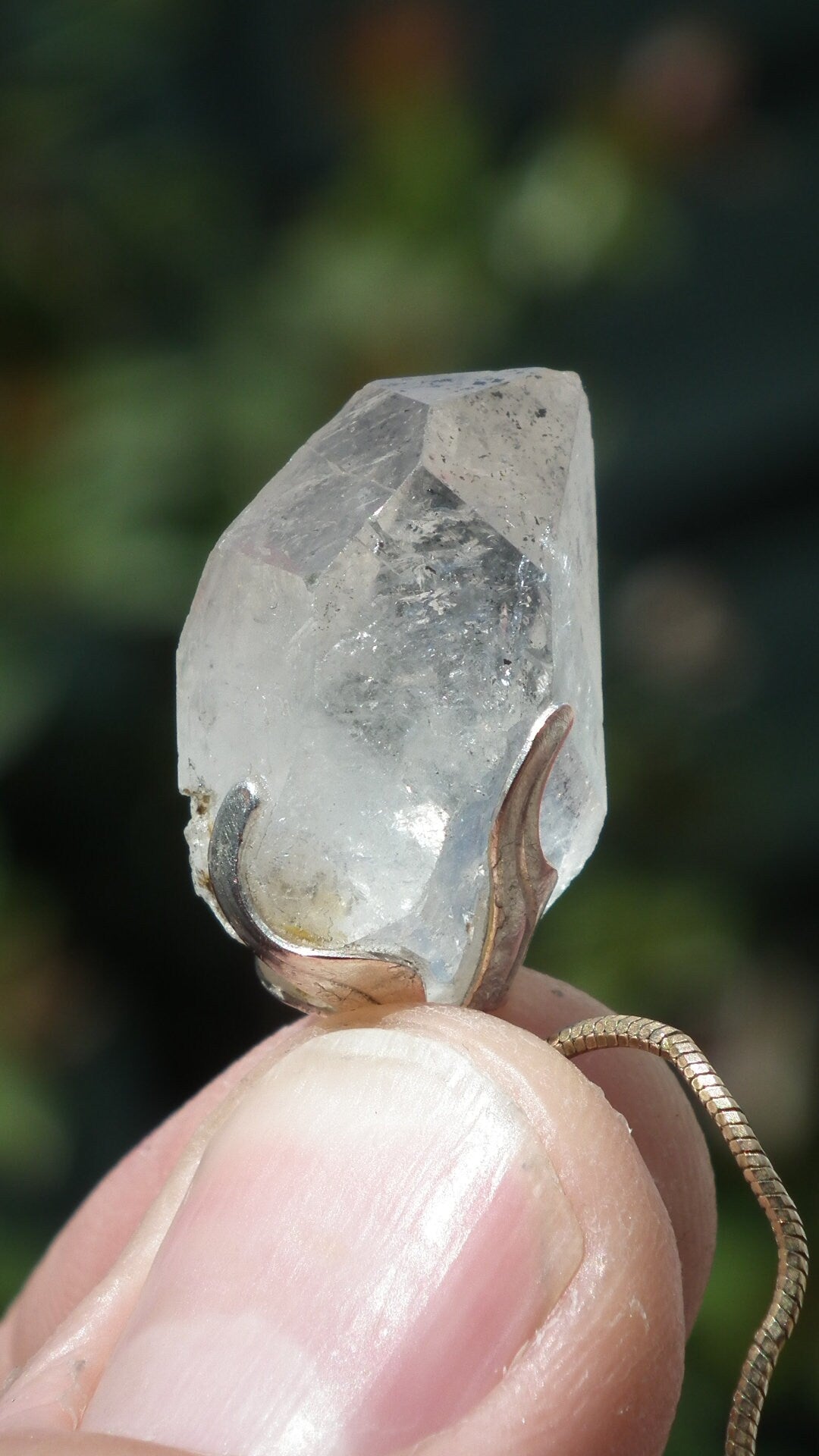 Herkimer diamond necklace // XXL Herkimer diamond necklace