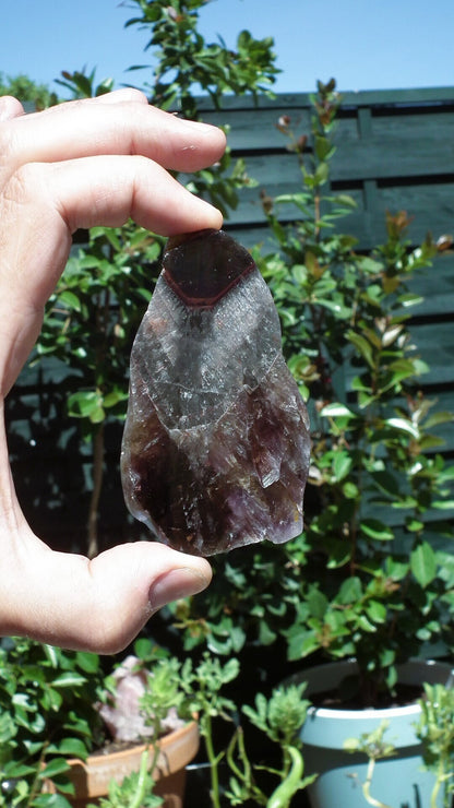 Super 7 polished freeform, Amethyst cacoxenite