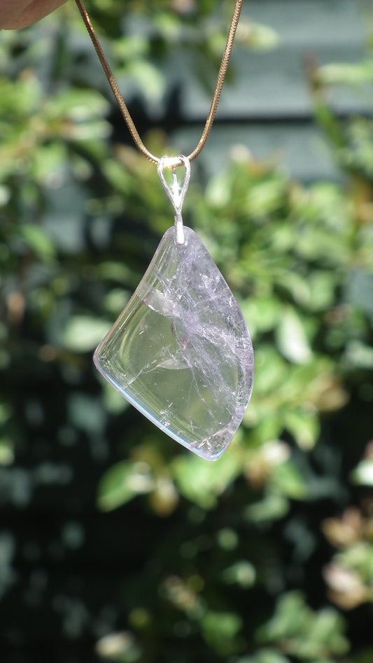 Ametrine necklace // Ametrine crystal // Ametrine pendant // with sterling silver bail