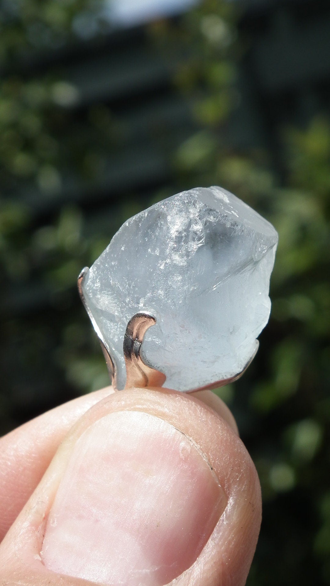 Celestite necklace / Celestite crystal / Blue celestite