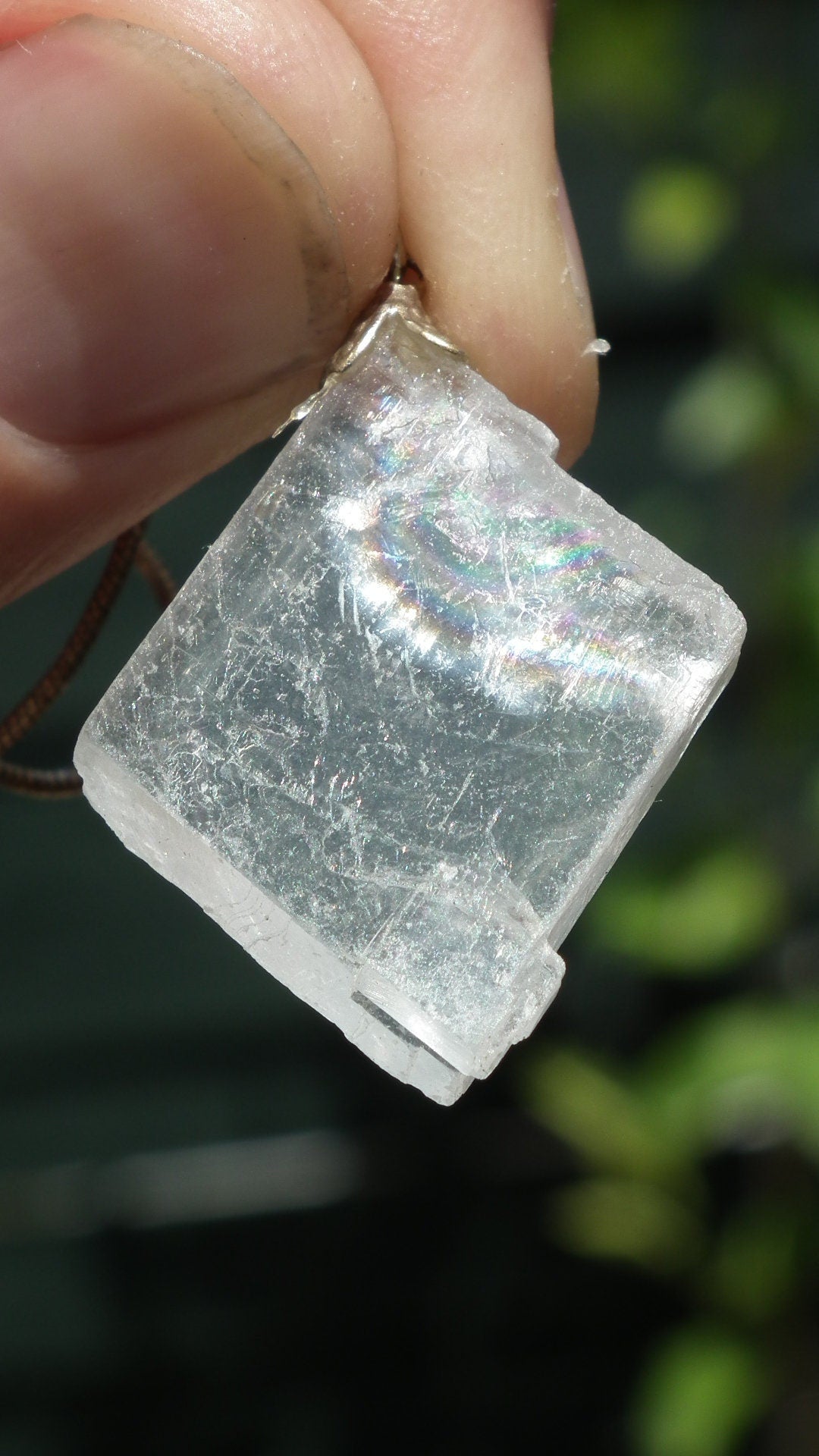 Optical Calcite pendant // Calcite Jewelry