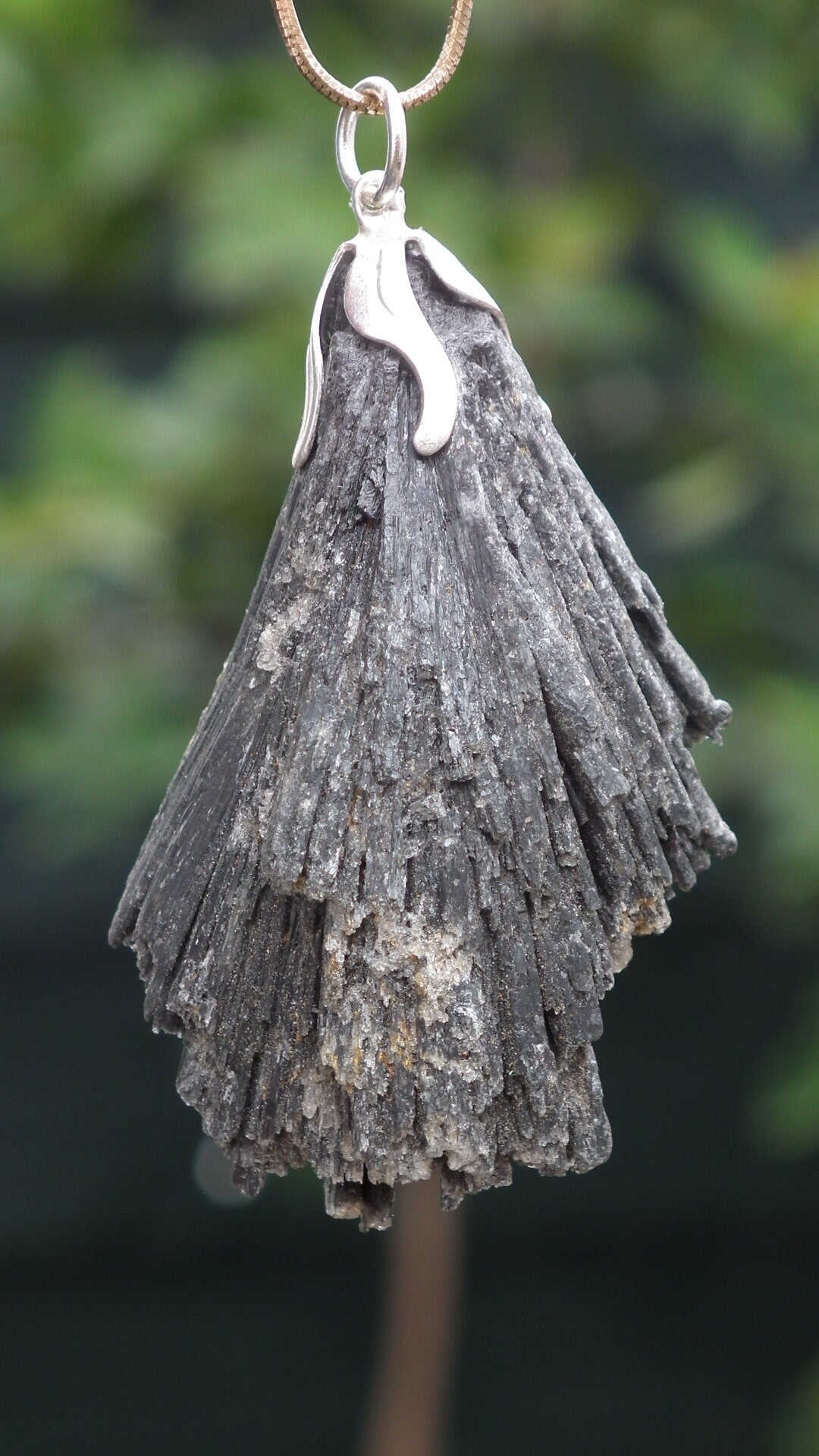 Black Kyanite pendant