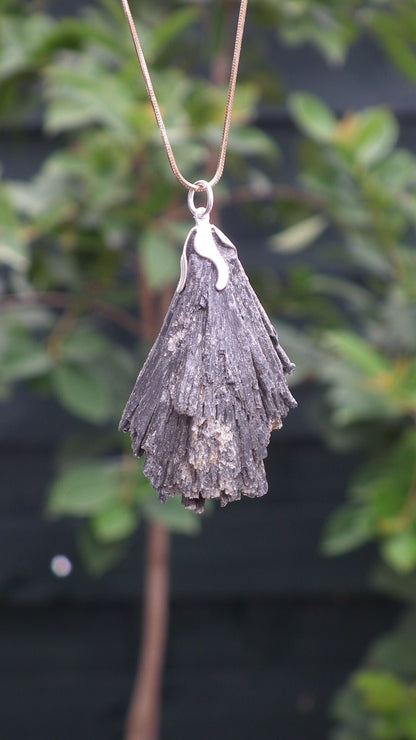 Black Kyanite pendant