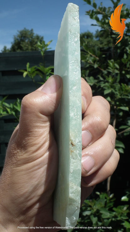 Aquamarine Slab // Aquamarine crystal