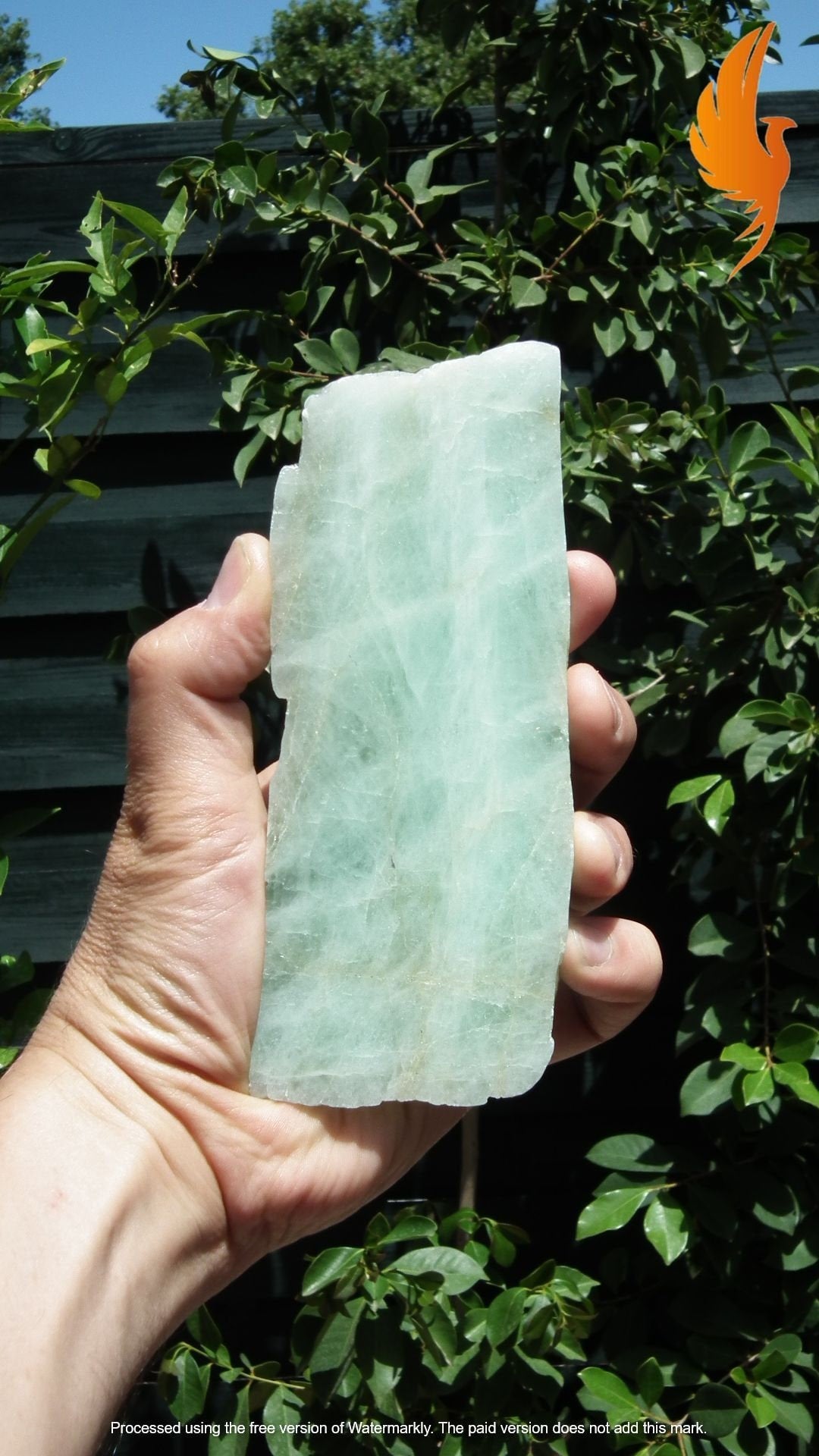 Aquamarine Slab // Aquamarine crystal