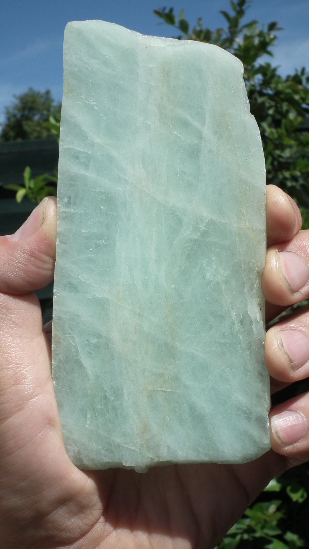 Aquamarine Slab // Aquamarine crystal