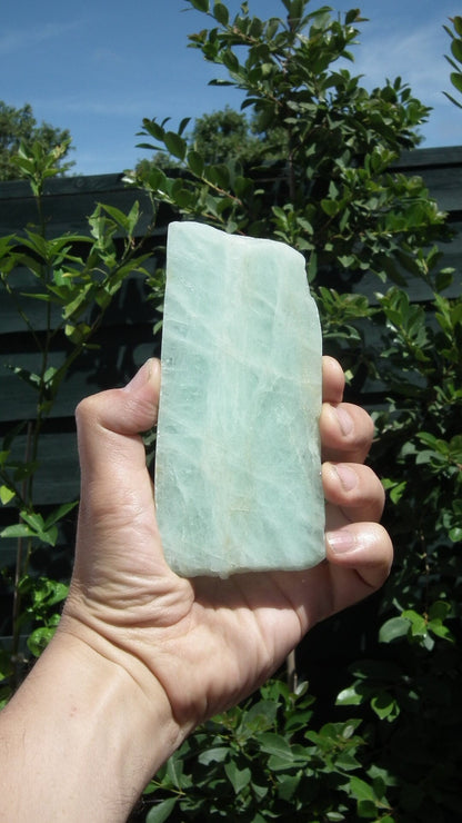 Aquamarine Slab // Aquamarine crystal