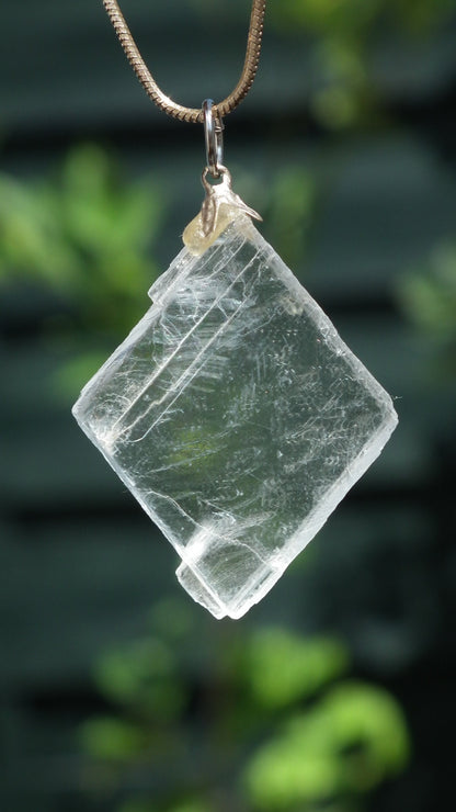 Optical Calcite pendant // Calcite Jewelry