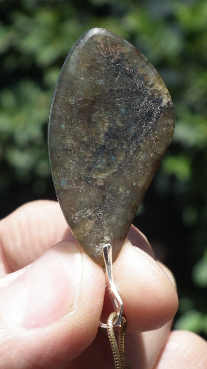 Labradorite necklace with Sterling silver bail