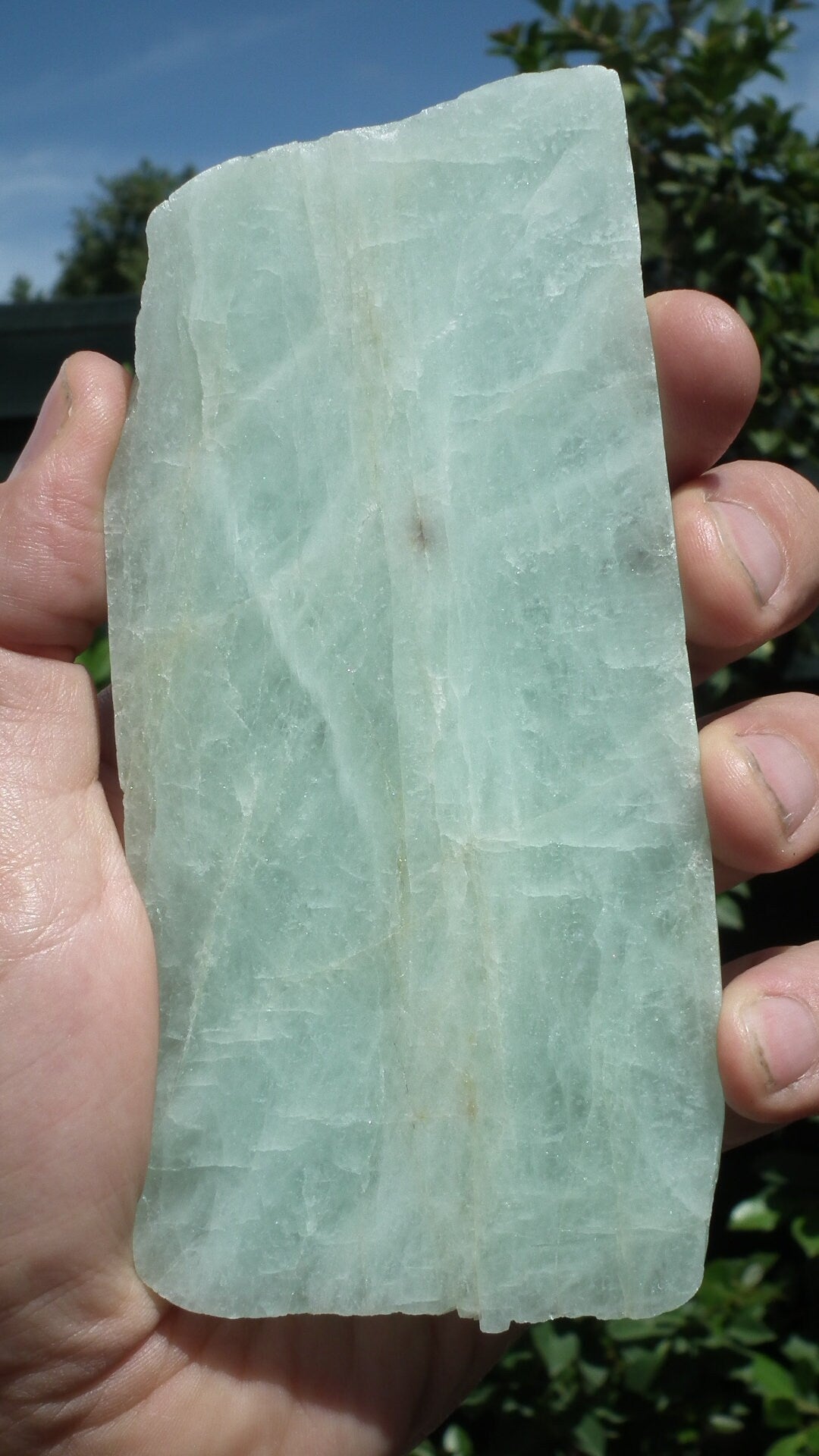 Aquamarine Slab // Aquamarine crystal