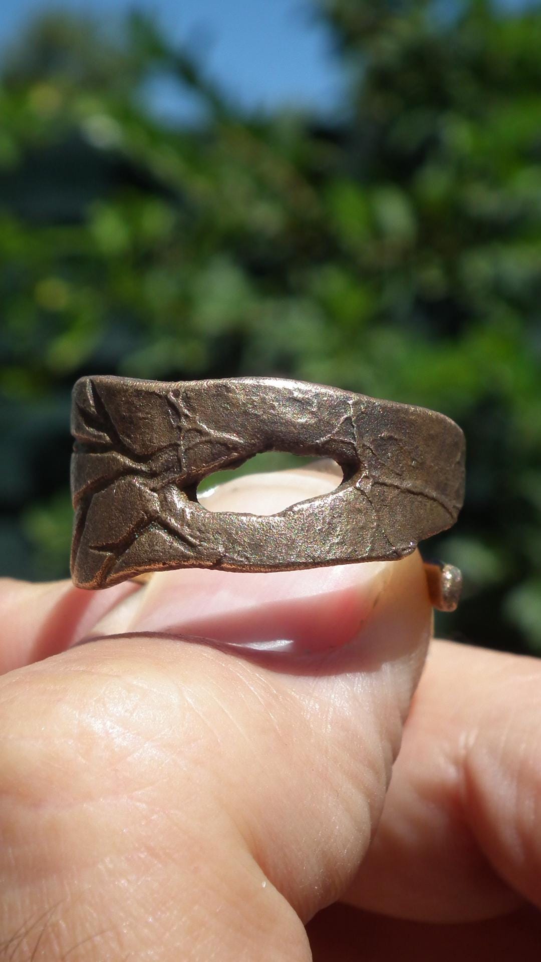 Handmade bronze ring