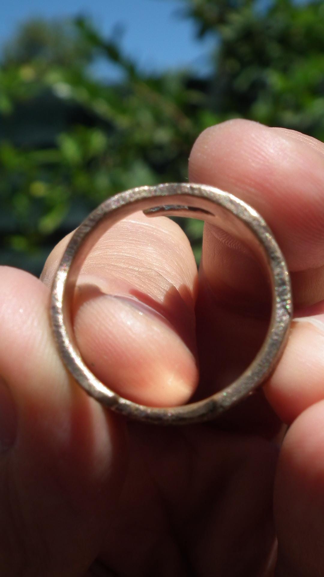 Handmade bronze ring