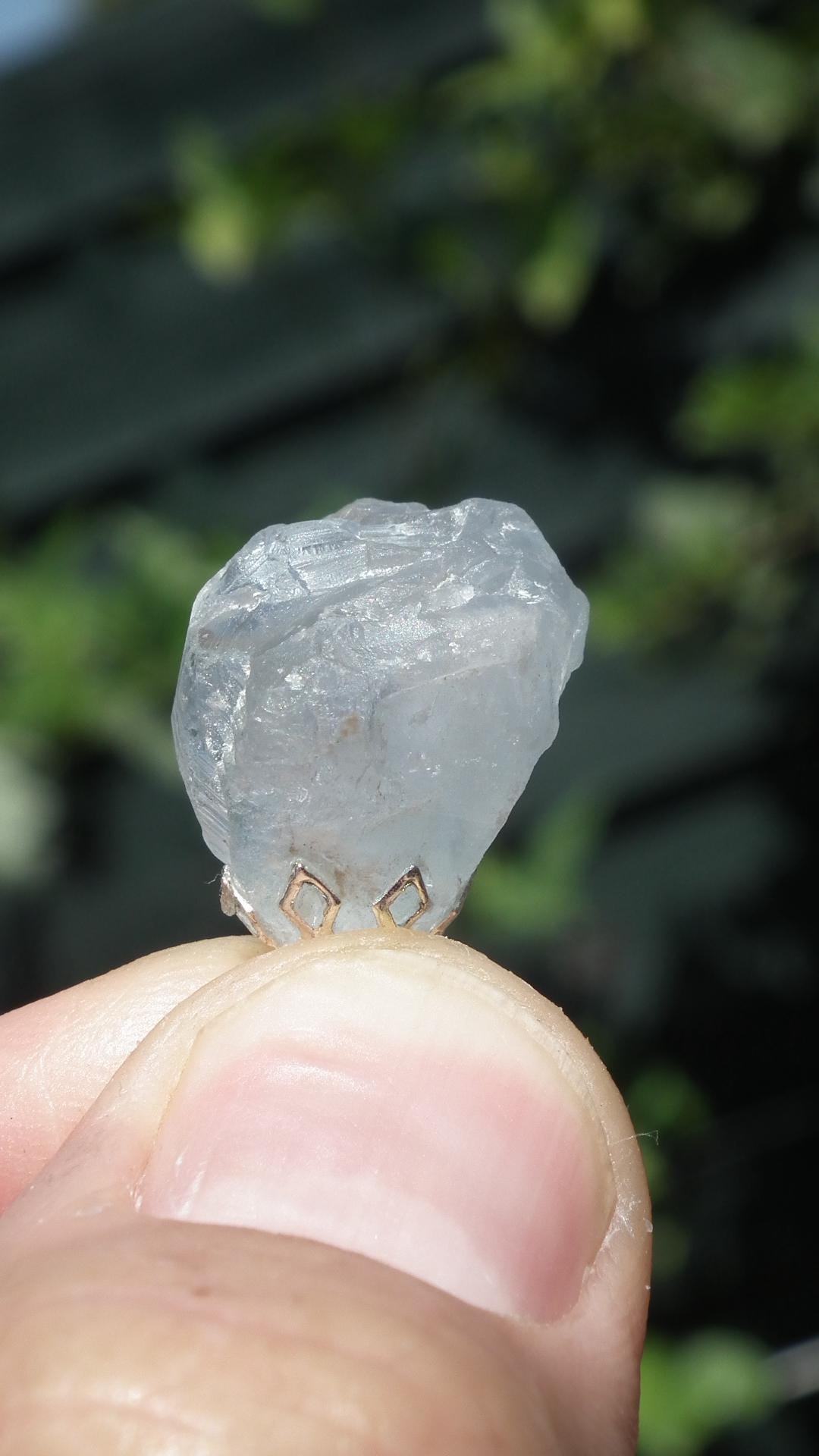 Celestite necklace / Celestite crystal / Blue celestite