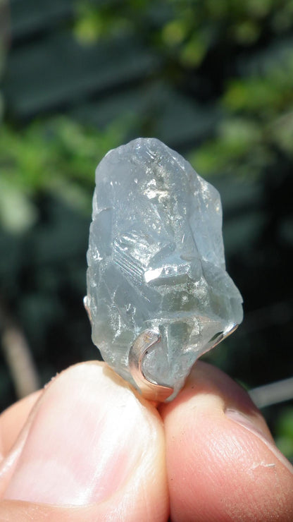 Celestite necklace / Celestite crystal / Blue celestite