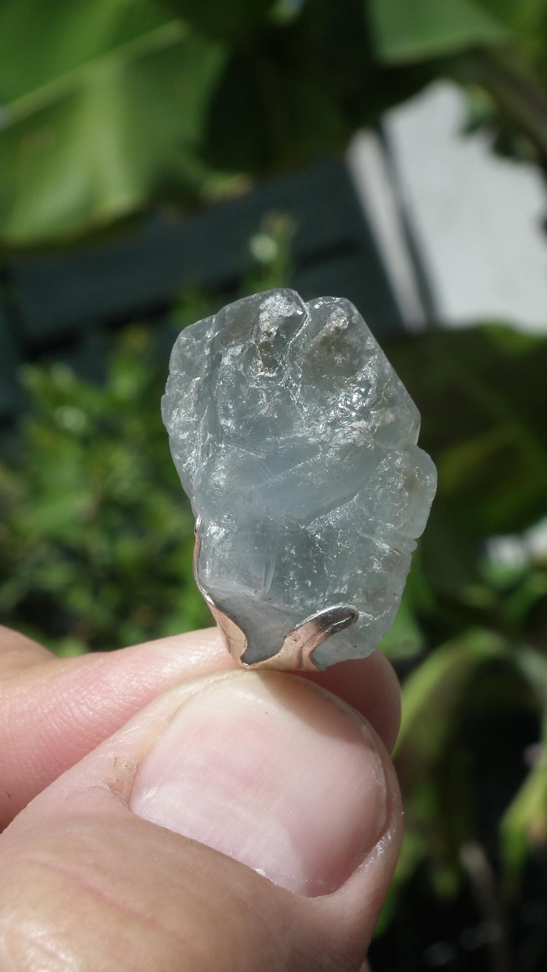 Celestite necklace / Celestite crystal / Blue celestite