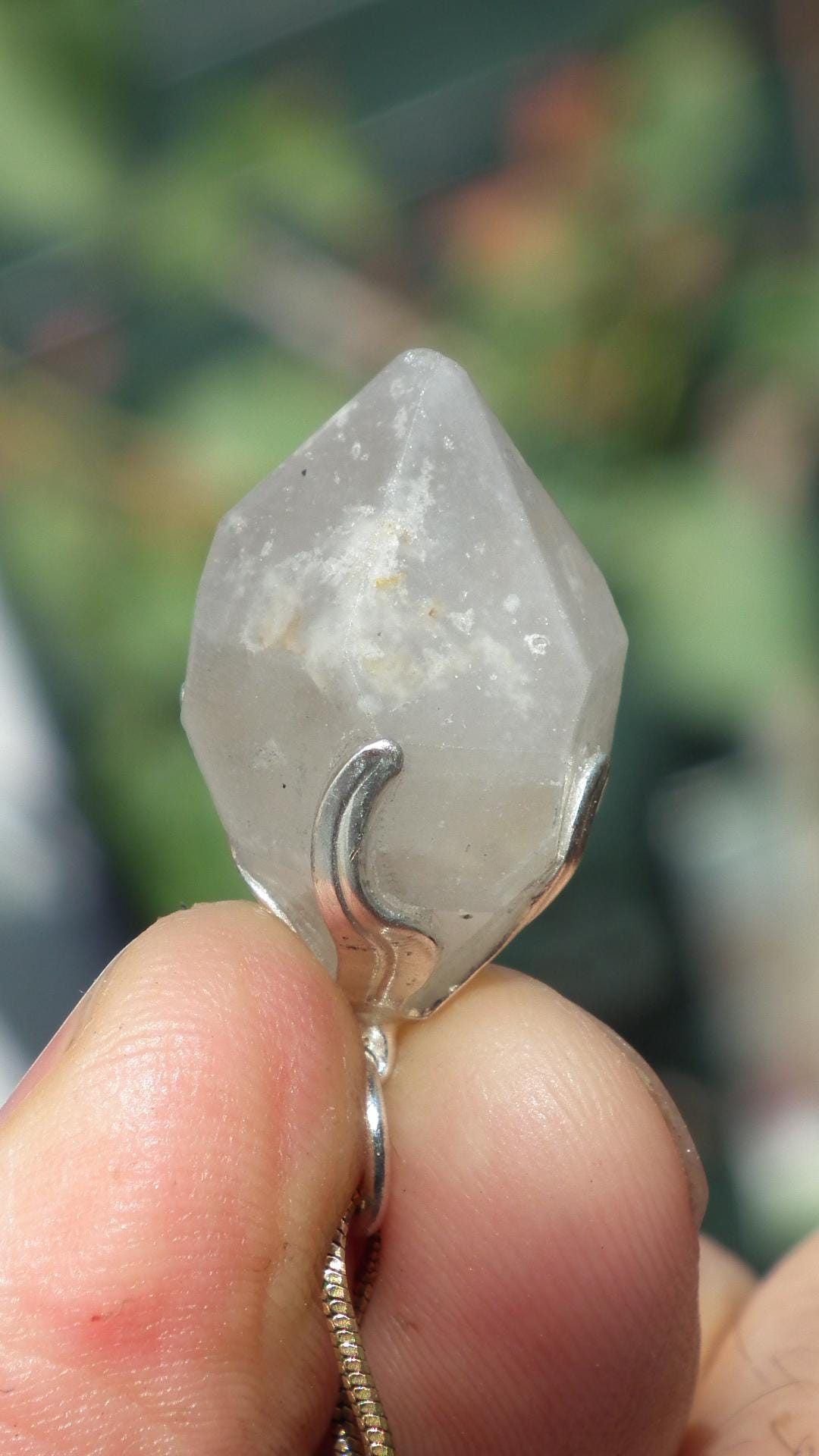 Herkimer diamond necklace // XXL Herkimer diamond necklace