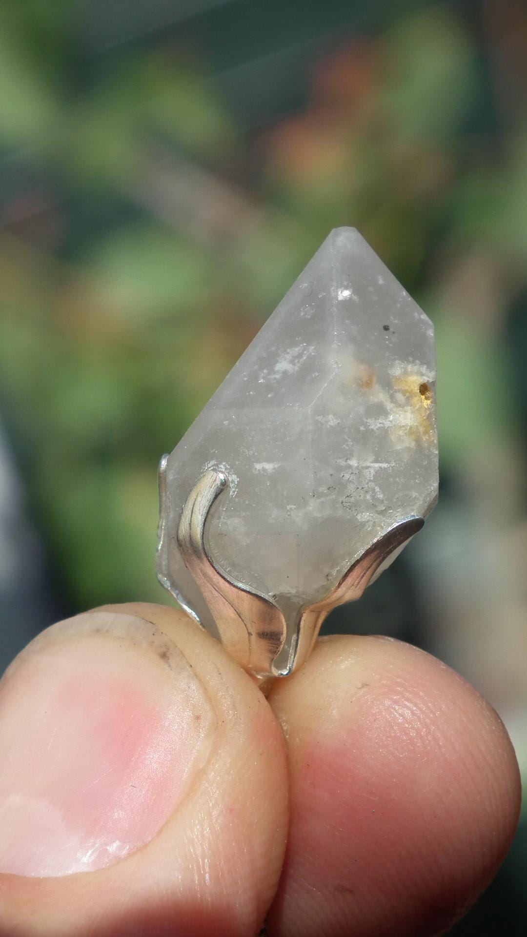 Herkimer diamond necklace // XXL Herkimer diamond necklace