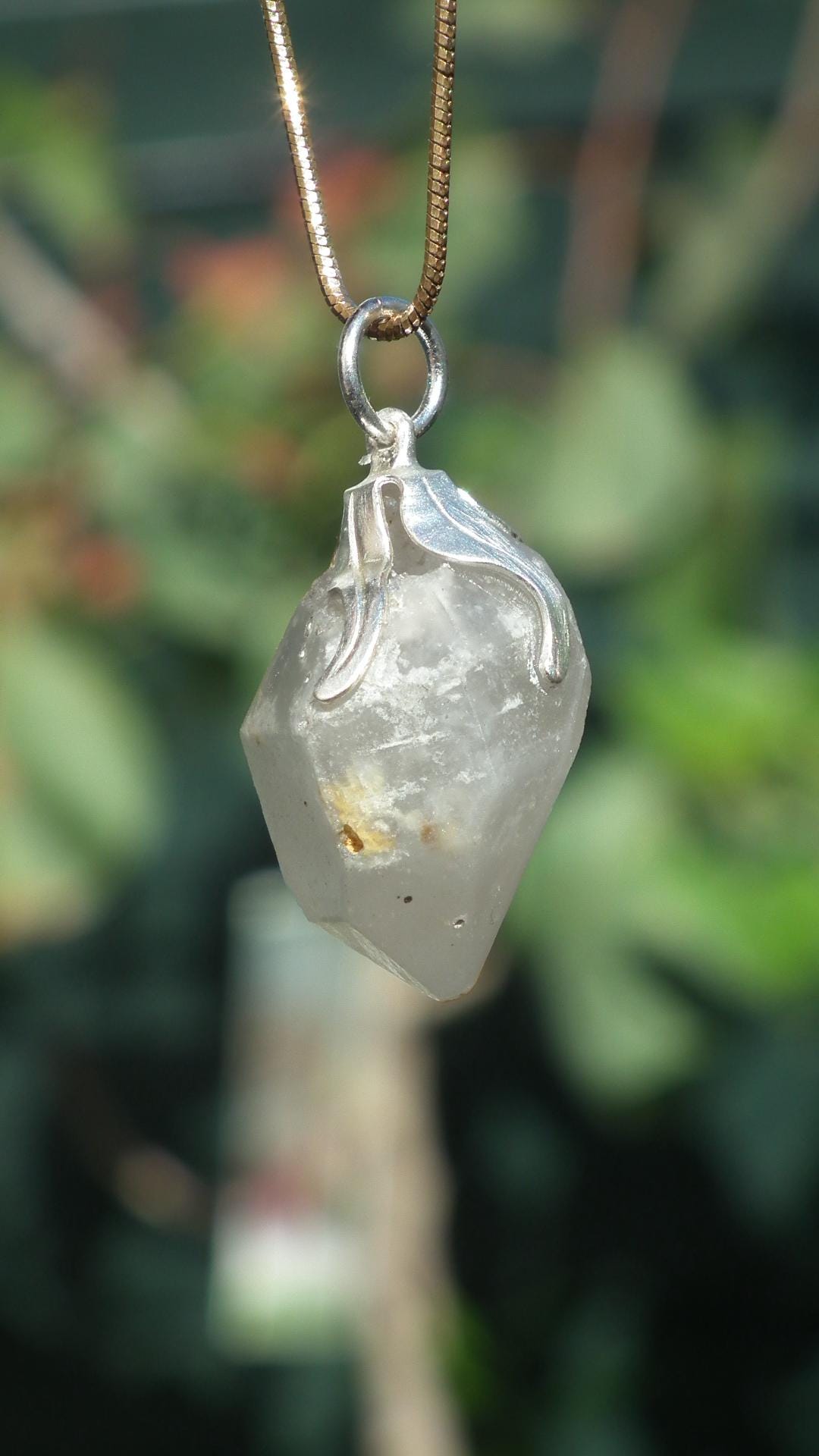 Herkimer diamond necklace // XXL Herkimer diamond necklace