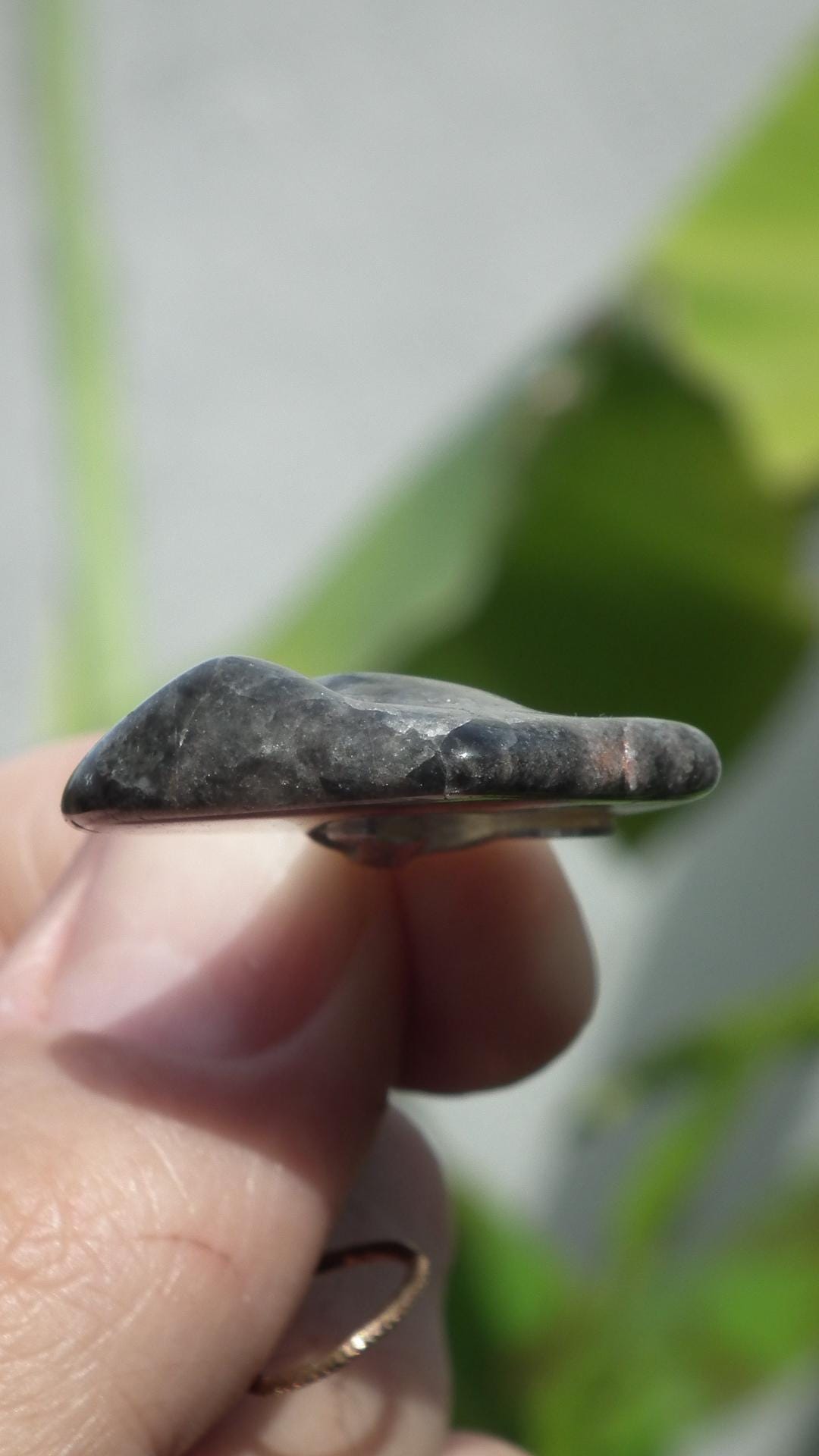 Super 7 pendant with silverplated bail, Amethyst cacoxenite