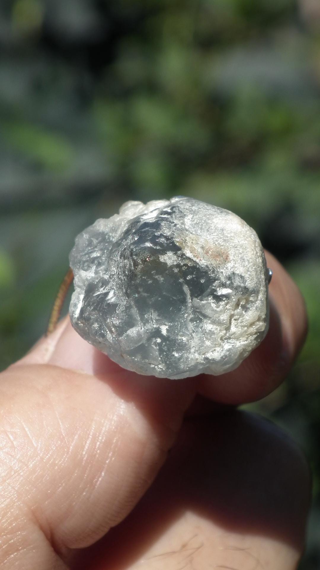 Celestite necklace / Celestite crystal / Blue celestite