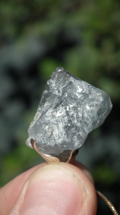 Celestite necklace / Celestite crystal / Blue celestite