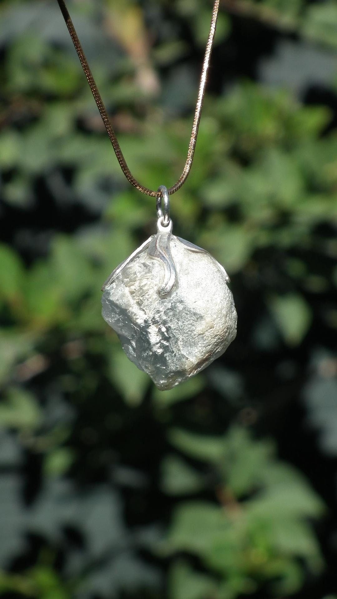 Celestite necklace / Celestite crystal / Blue celestite