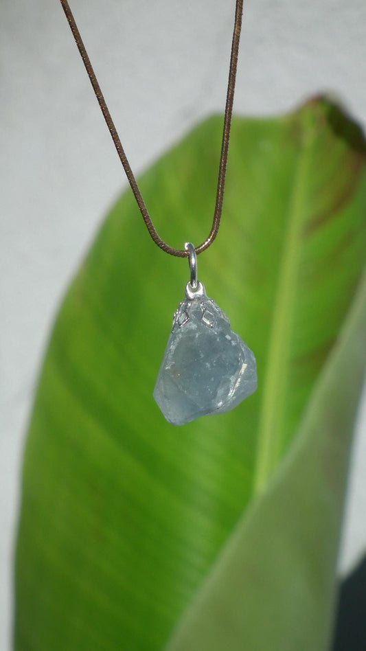 Celestite pendant