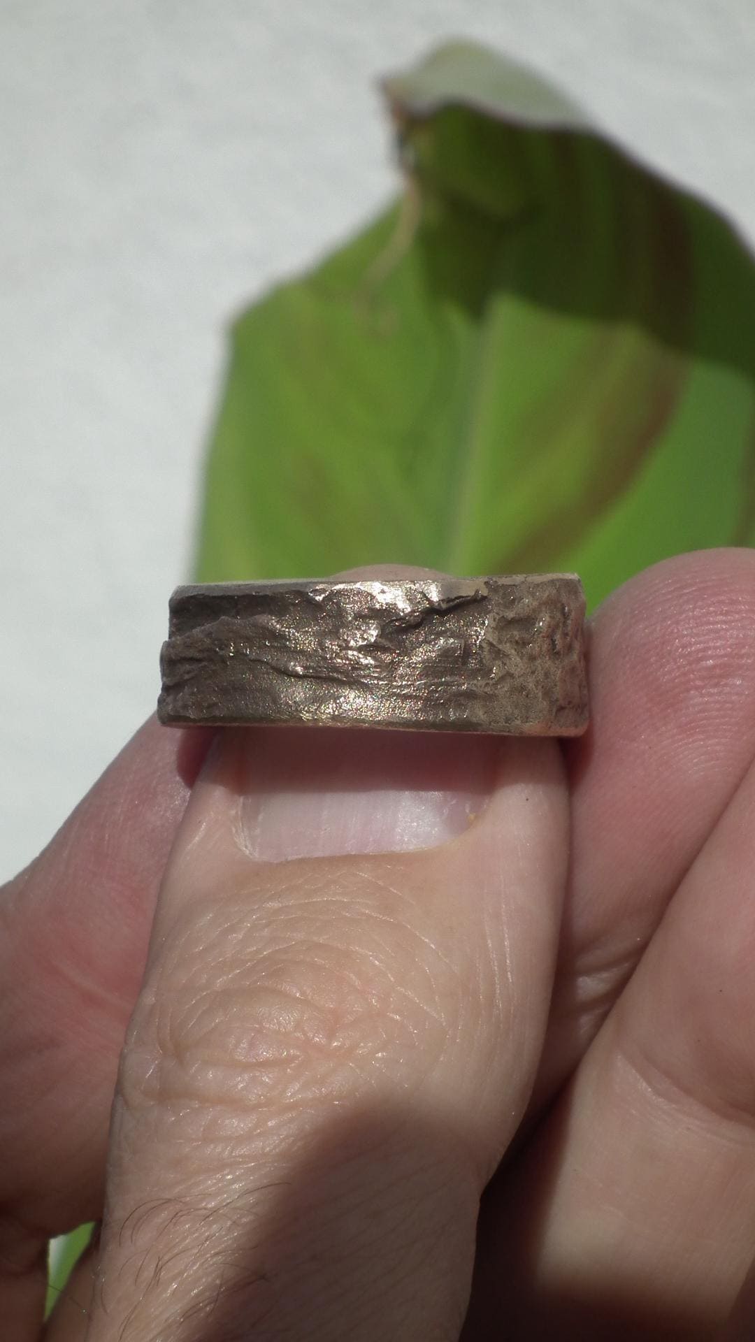 Handmade bronze ring