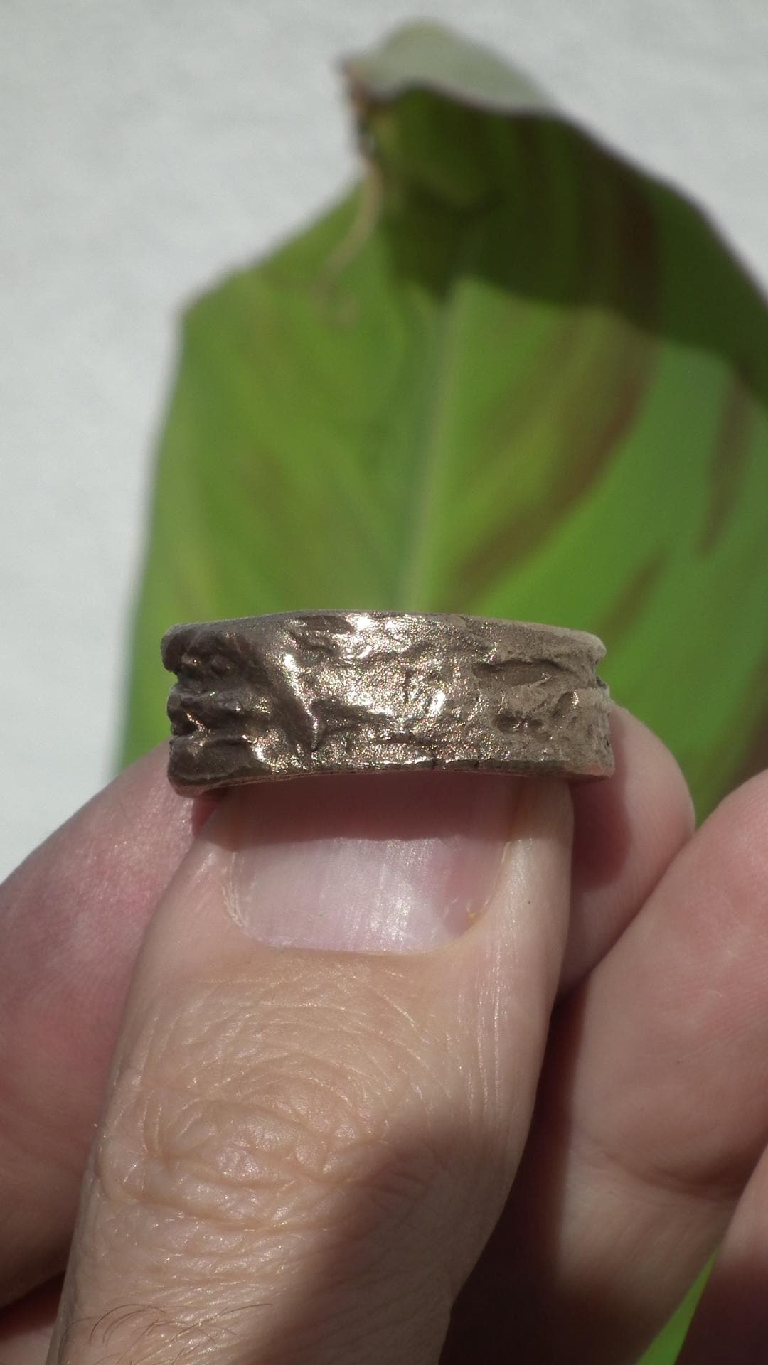 Handmade bronze ring