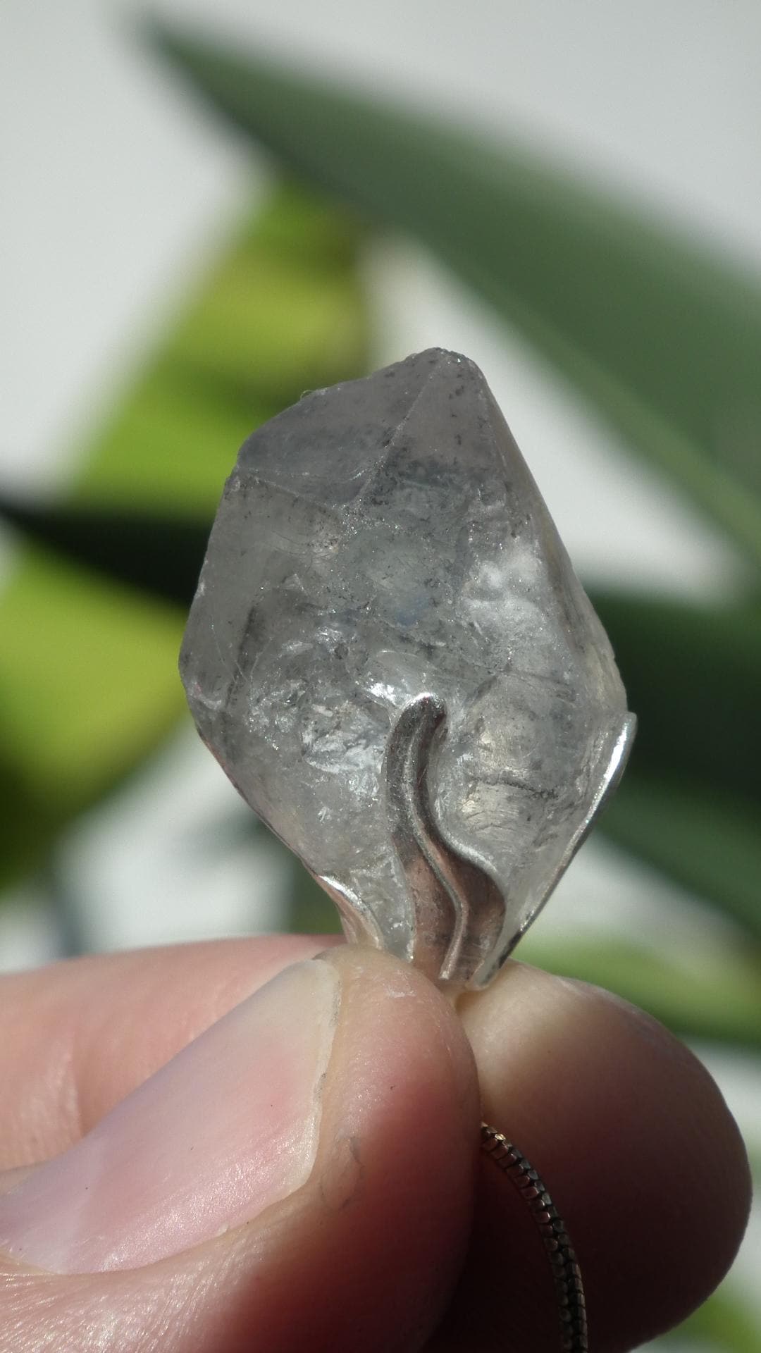 Herkimer diamond pendant