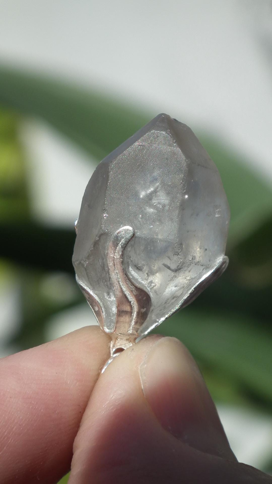 herkimer diamond pendant