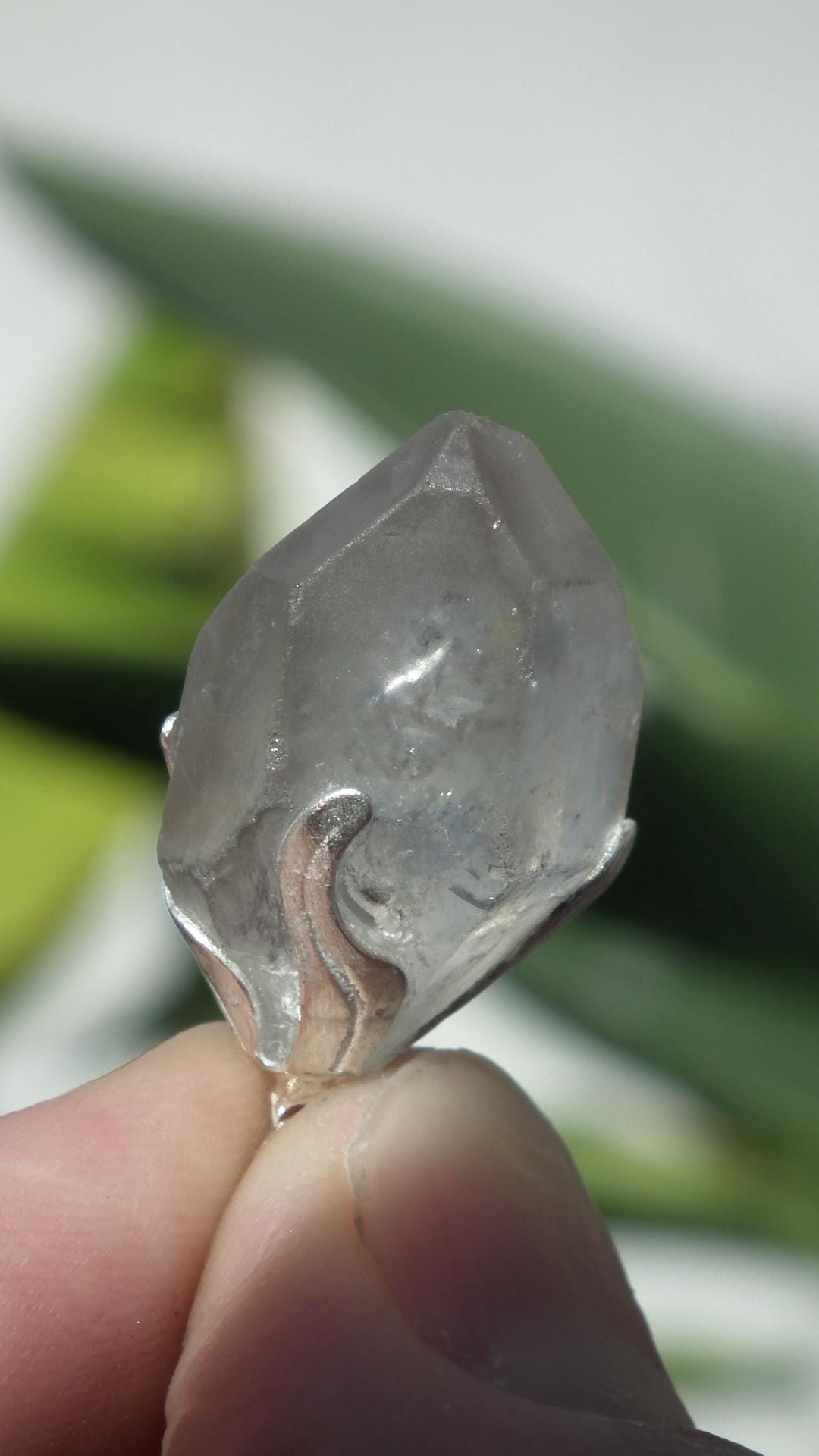 herkimer diamond pendant