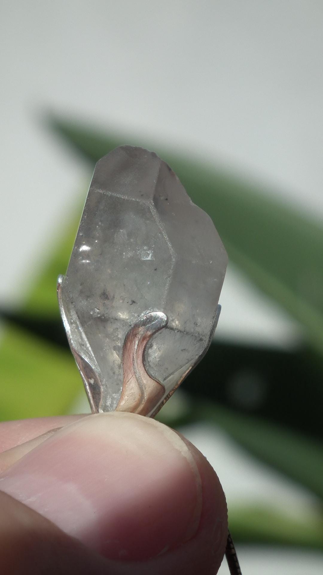 herkimer diamond pendant