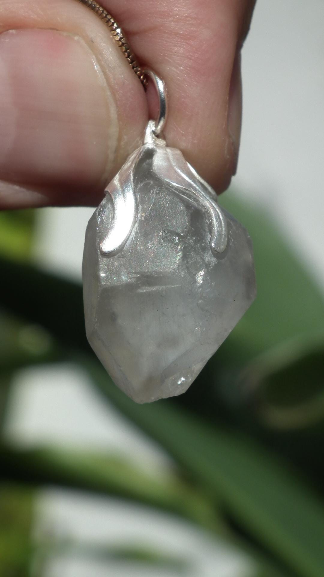 herkimer diamond pendant