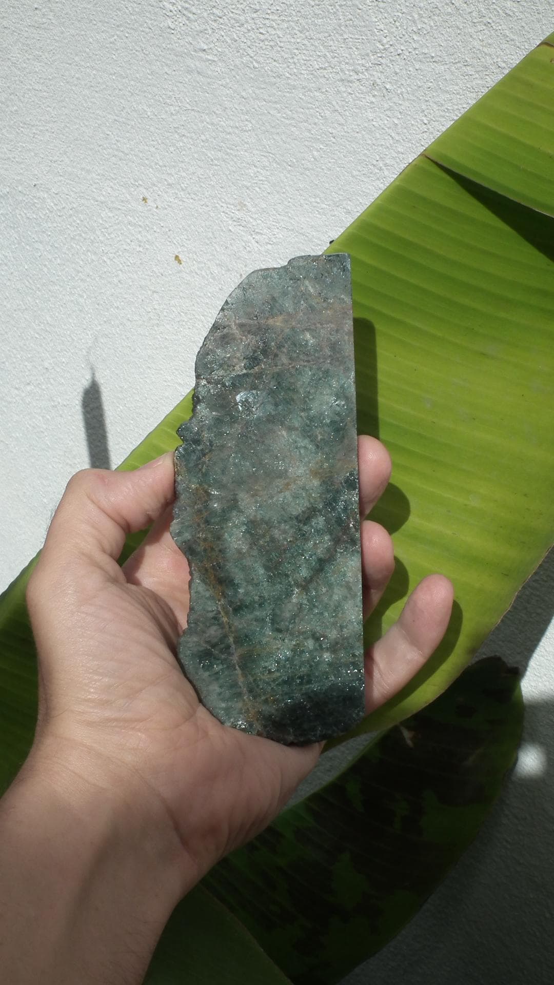 Apatite Slab // Green apatite