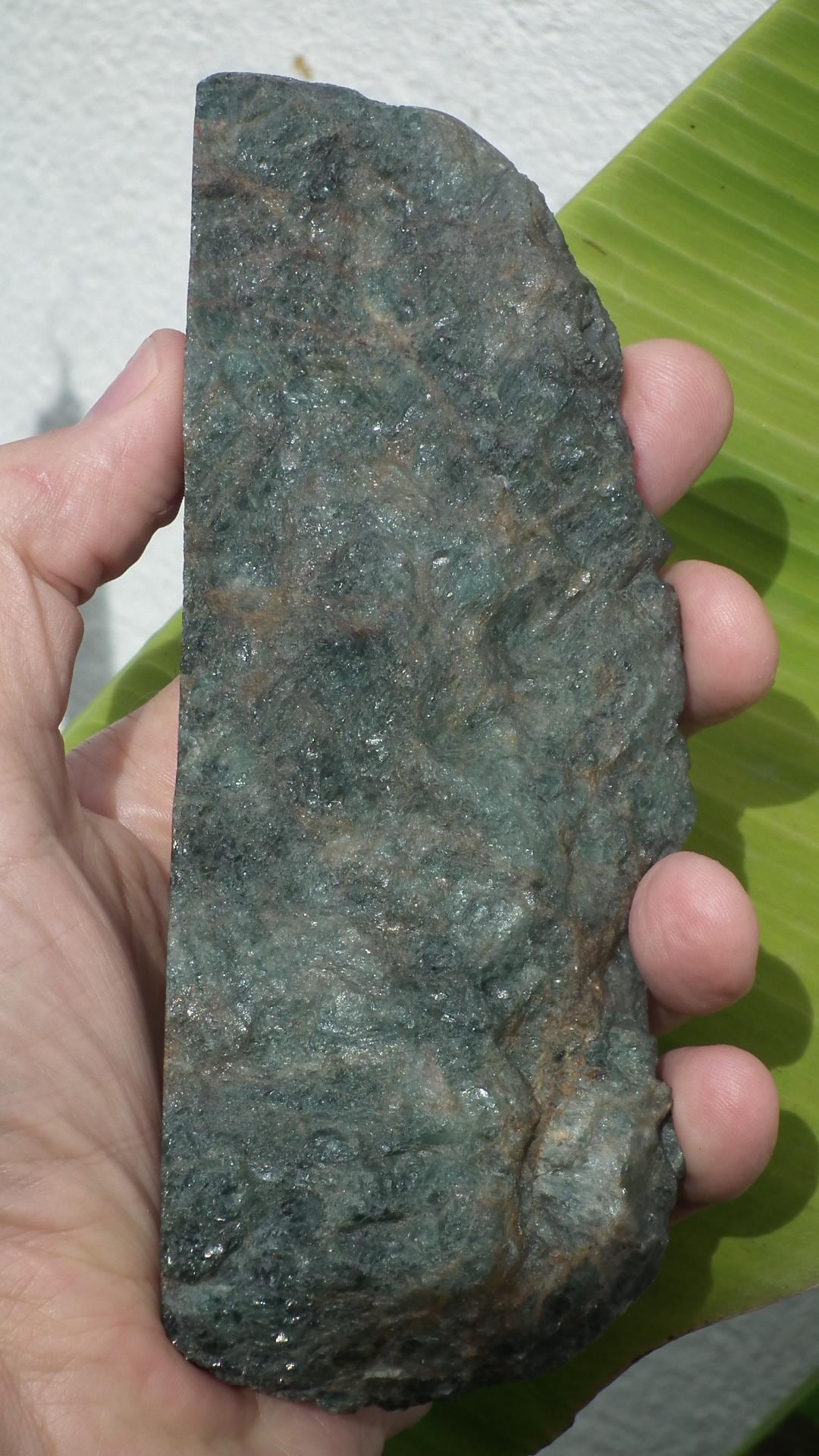 Apatite Slab // Green apatite