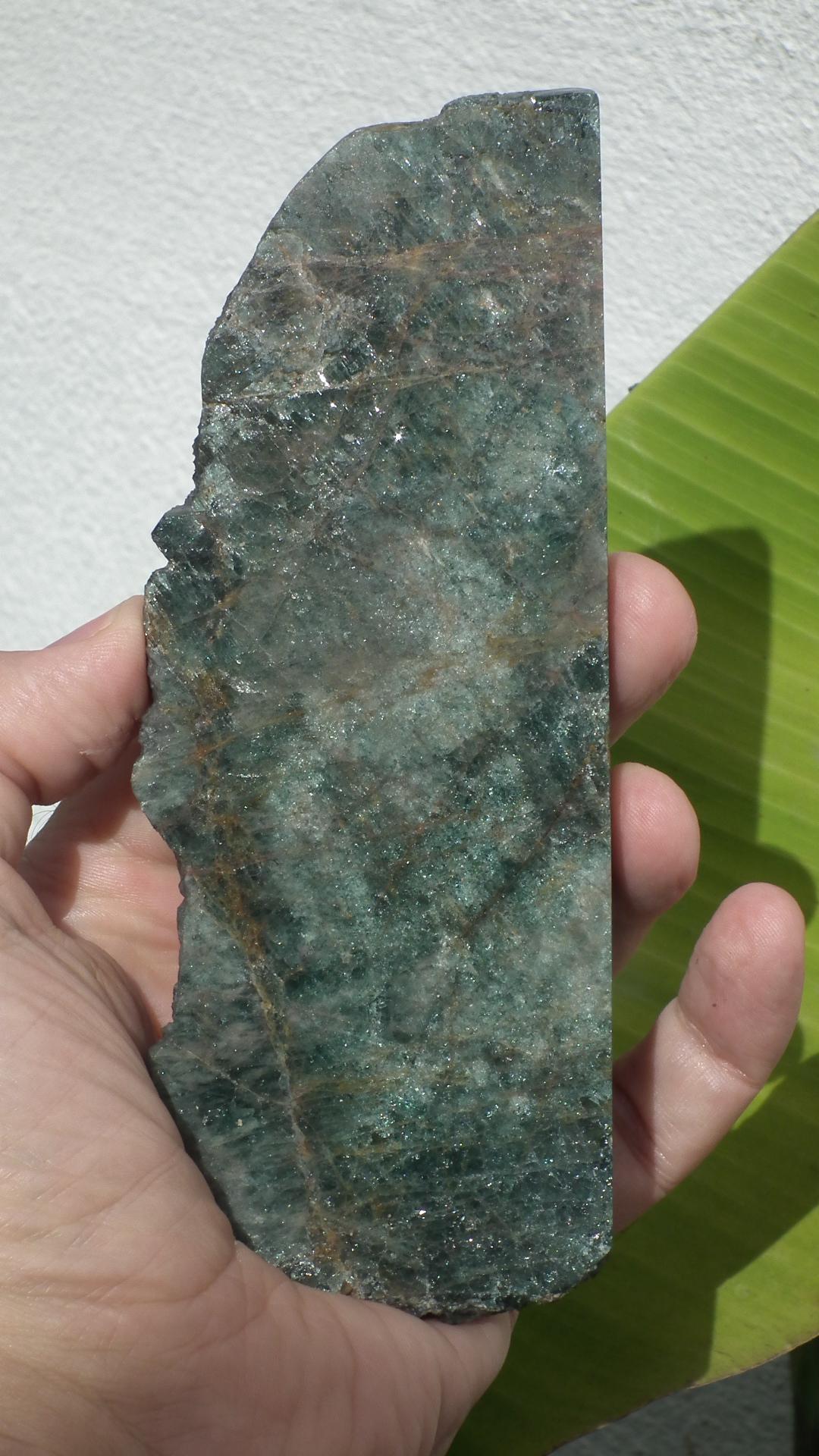 Apatite Slab // Green apatite